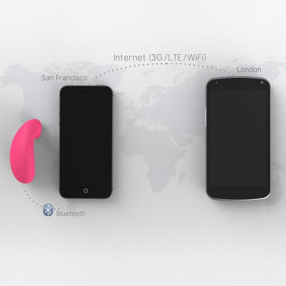 Vibease - iPhone Version Vibrator Pink