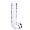 Glas - Realistic Ribbed Glass G-Spot Dildo with Balls Sexshop Eroware -  Sexartikelen