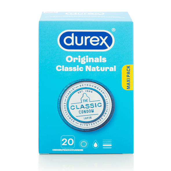 Durex – Originals Classic Natural Condooms 20 st.