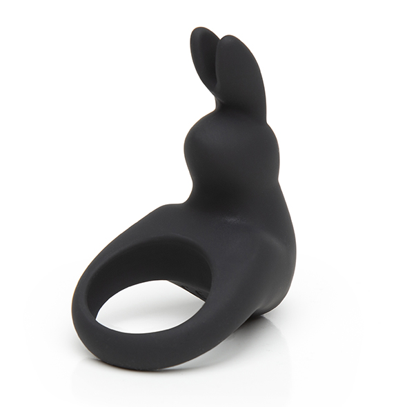 Happy Rabbit – Oplaadbare Vibrerende Rabbit Cock Ring Zwart