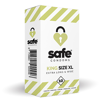 SAFE - Condooms King Size XL Extra Long & Wide (10 stuks)