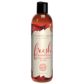 Intimate Earth - Natural Flavors Glide Fresh Strawberries 60