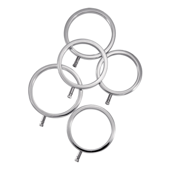 ElectraStim - Solid Metal Cock Ring Set 5 Sizes