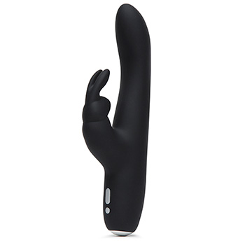 Fifty Shades of Grey - Greedy Girl Rechargeable Slimline Rabbit Black