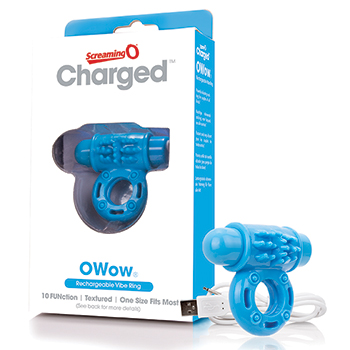 The Screaming O - Charged OWow Vibe Ring Blauw