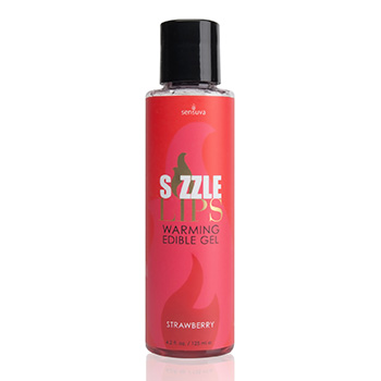 Sensuva - Sizzle Lips Warming Edible Gel Strawberry 125 ml
