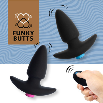 FeelzToys - FunkyButts Remote Controlled Butt Plug Set for C