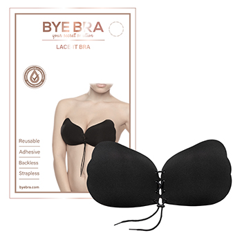 Bye Bra - Lace-It Bra Cup D Black