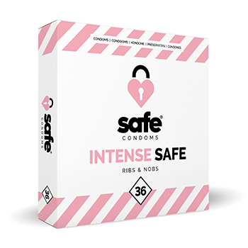 SAFE - Condooms Intense Safe Ribs & Nobs (36 stuks)