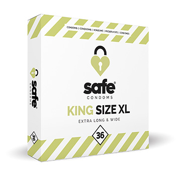 SAFE - Condooms King Size XL Extra Long & Wide (36 stuks)