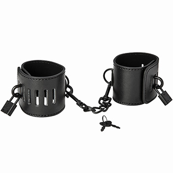 Sportsheets - S&M Shadow Locking Cuffs Black