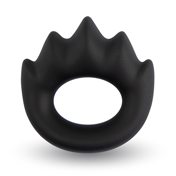 Velv'Or - Rooster Xander Oval Cock Ring with Stimulation Pro Black