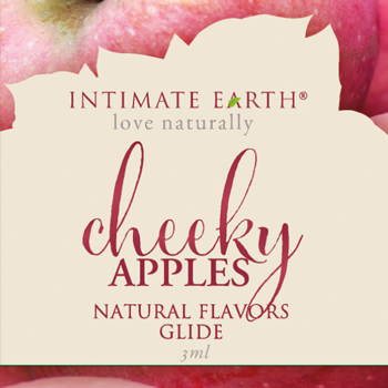 Intimate Earth - Natural Flavors Glide Cheeky Apples Foil 3