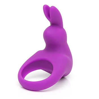 Happy Rabbit - Oplaadbare Vibrerende Rabbit Cock Ring Paars