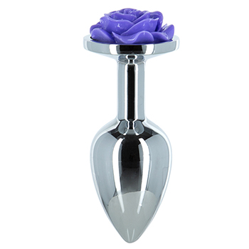 Lux Active - Metalen Butt Plug Purple Rose