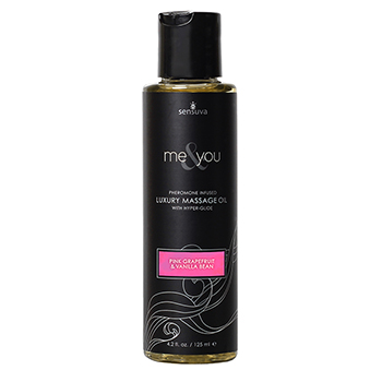Sensuva - Me & You Roze Grapefruit & Vanille Boon Massage Oil 125 ml