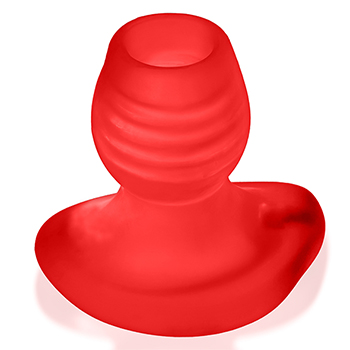 Oxballs - Glowhole-1 Hollow Buttplug with Led Light Large Red