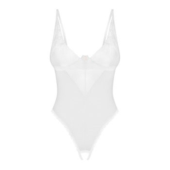 Obsessive - Alissium crotchless teddy White XS/S