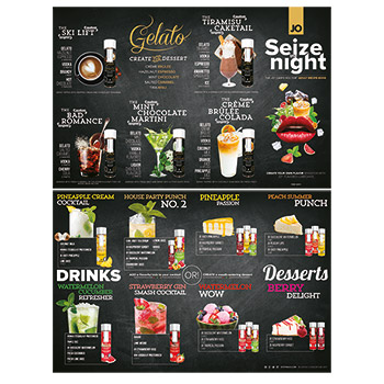 System JO - Cocktail Menu Brochure